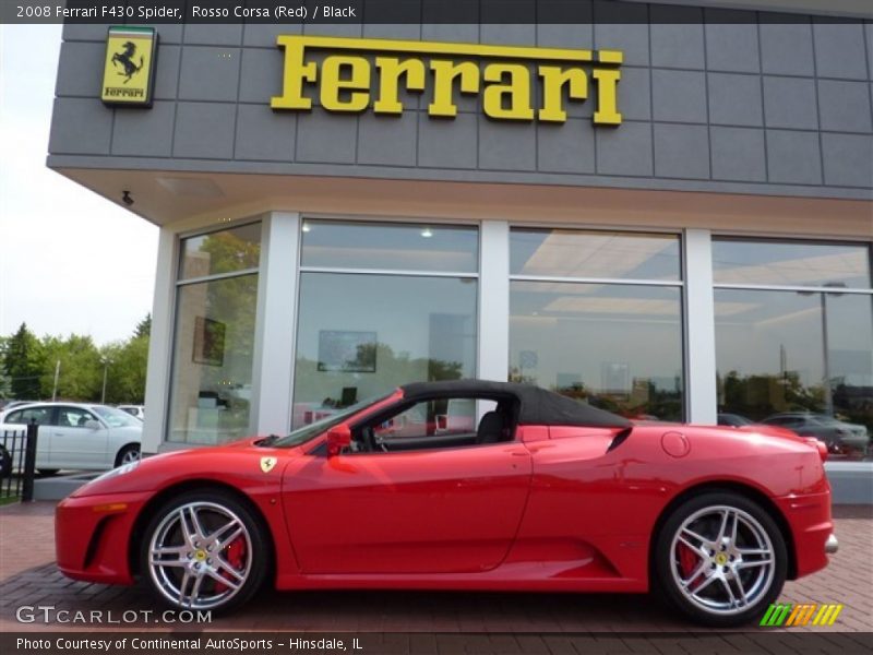 Rosso Corsa (Red) / Black 2008 Ferrari F430 Spider