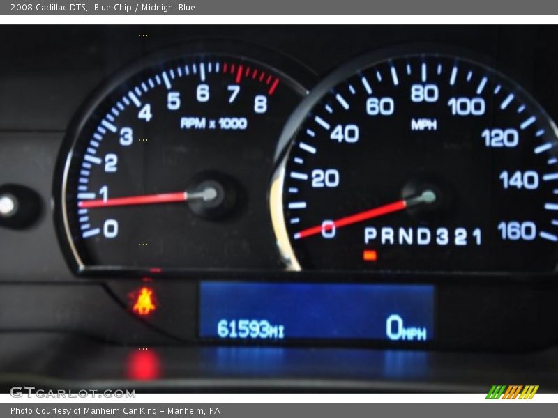Blue Chip / Midnight Blue 2008 Cadillac DTS