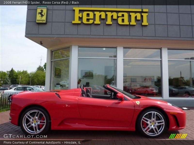 Rosso Corsa (Red) / Black 2008 Ferrari F430 Spider