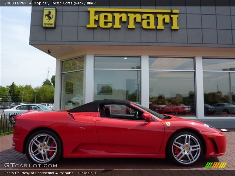 Rosso Corsa (Red) / Black 2008 Ferrari F430 Spider