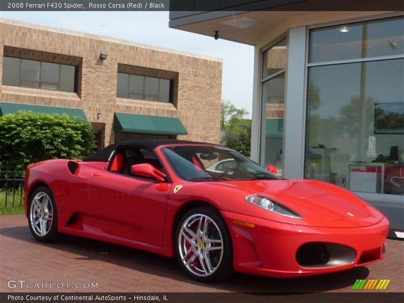 Rosso Corsa (Red) / Black 2008 Ferrari F430 Spider