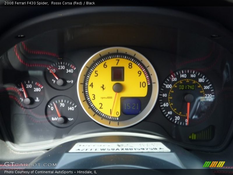  2008 F430 Spider Spider Gauges