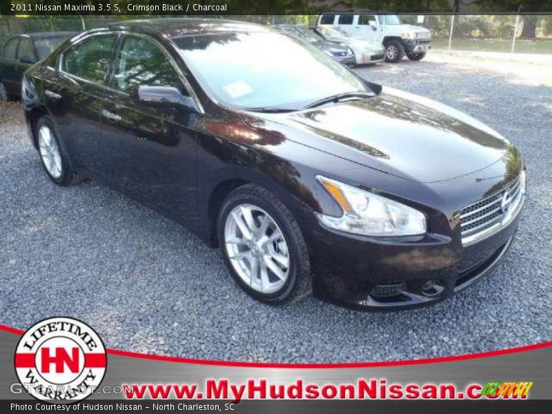 Crimson Black / Charcoal 2011 Nissan Maxima 3.5 S