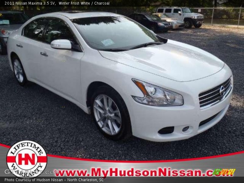 Winter Frost White / Charcoal 2011 Nissan Maxima 3.5 SV