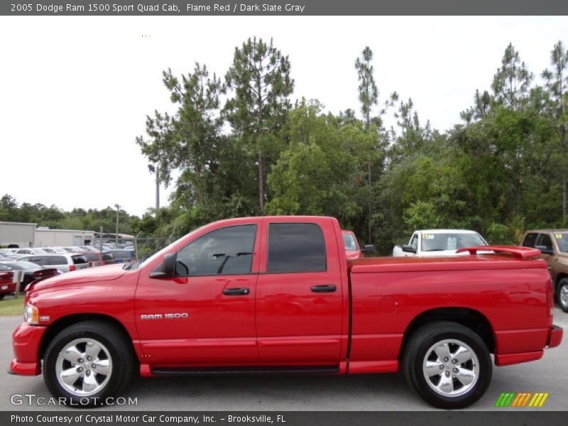 Flame Red / Dark Slate Gray 2005 Dodge Ram 1500 Sport Quad Cab