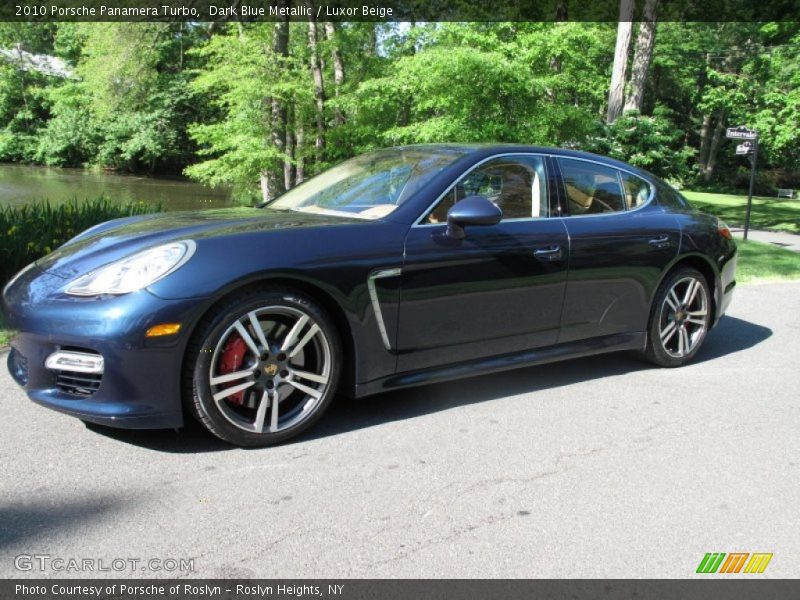 Dark Blue Metallic / Luxor Beige 2010 Porsche Panamera Turbo