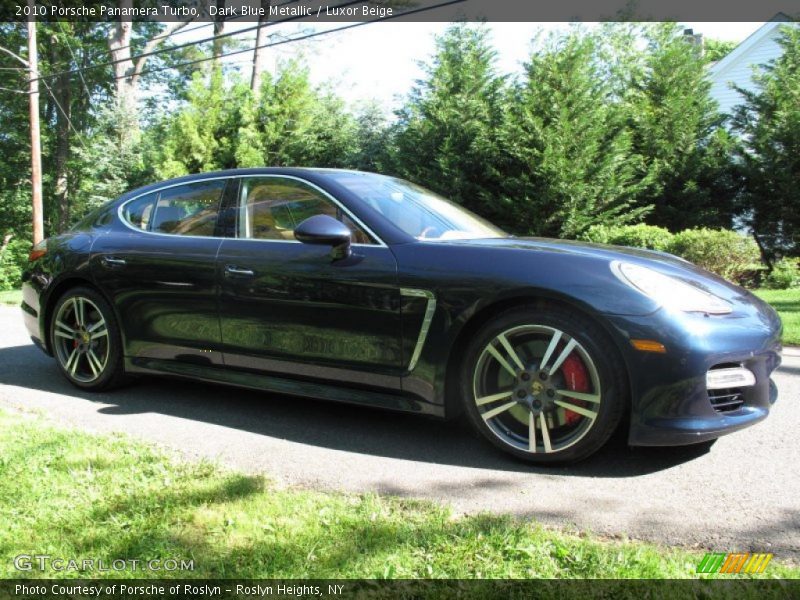 Dark Blue Metallic / Luxor Beige 2010 Porsche Panamera Turbo