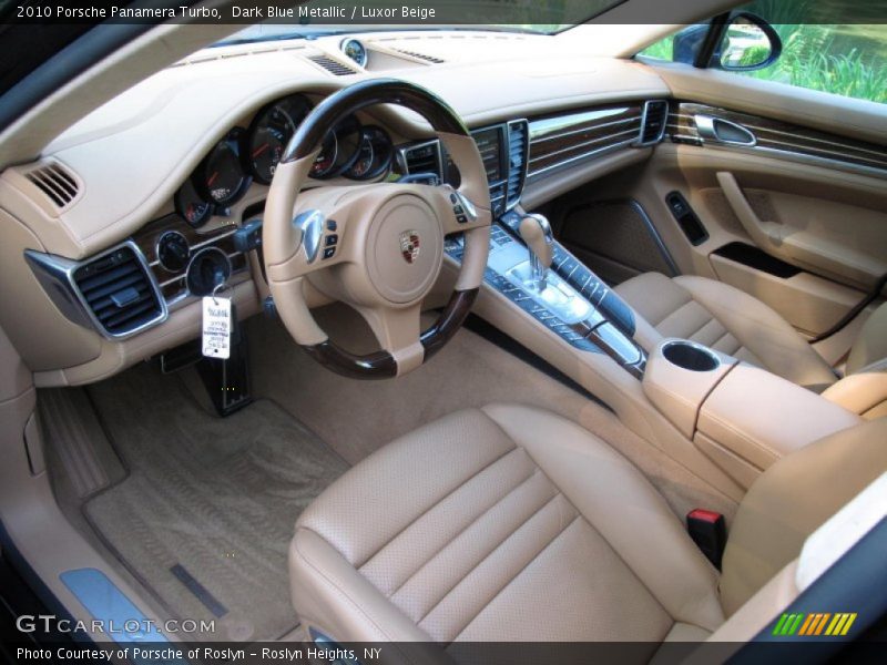 Dark Blue Metallic / Luxor Beige 2010 Porsche Panamera Turbo