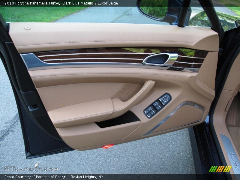 Dark Blue Metallic / Luxor Beige 2010 Porsche Panamera Turbo