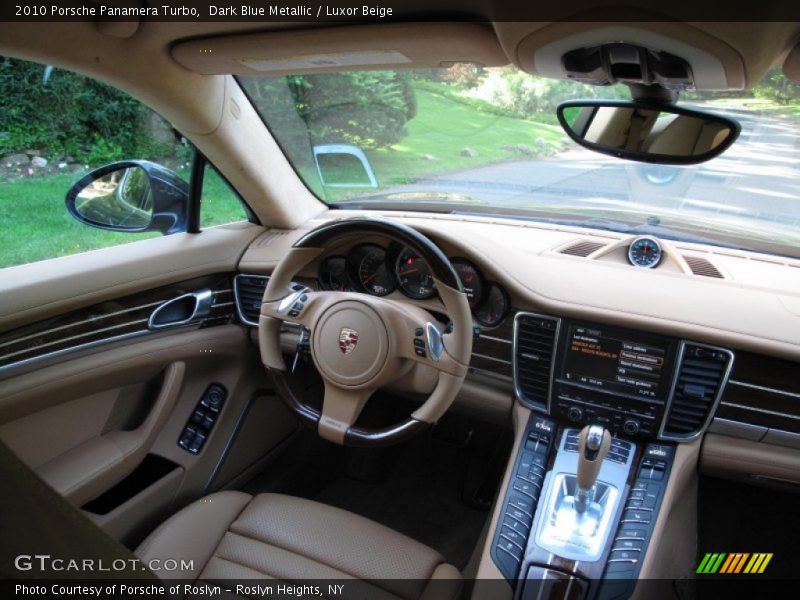 Dark Blue Metallic / Luxor Beige 2010 Porsche Panamera Turbo