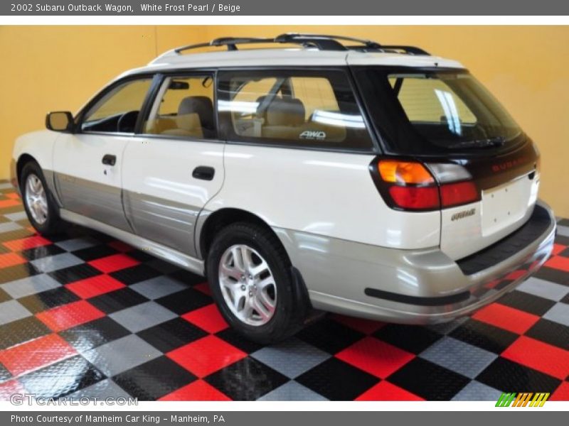 White Frost Pearl / Beige 2002 Subaru Outback Wagon