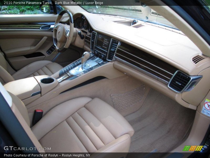 Dark Blue Metallic / Luxor Beige 2010 Porsche Panamera Turbo