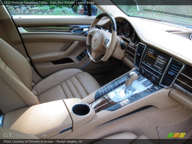 Dark Blue Metallic / Luxor Beige 2010 Porsche Panamera Turbo