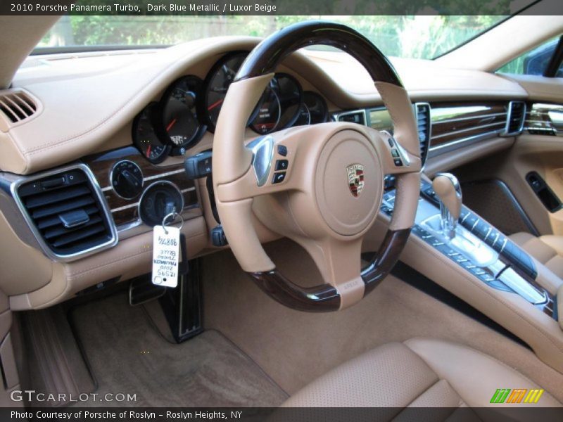 Dark Blue Metallic / Luxor Beige 2010 Porsche Panamera Turbo
