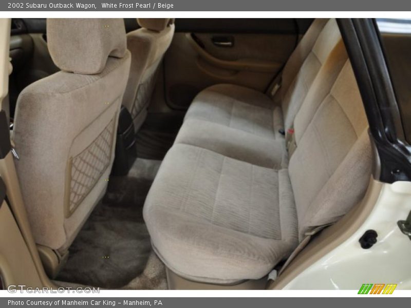 White Frost Pearl / Beige 2002 Subaru Outback Wagon
