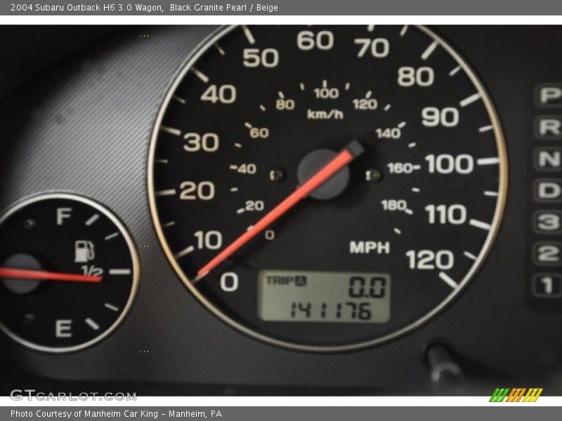 Black Granite Pearl / Beige 2004 Subaru Outback H6 3.0 Wagon