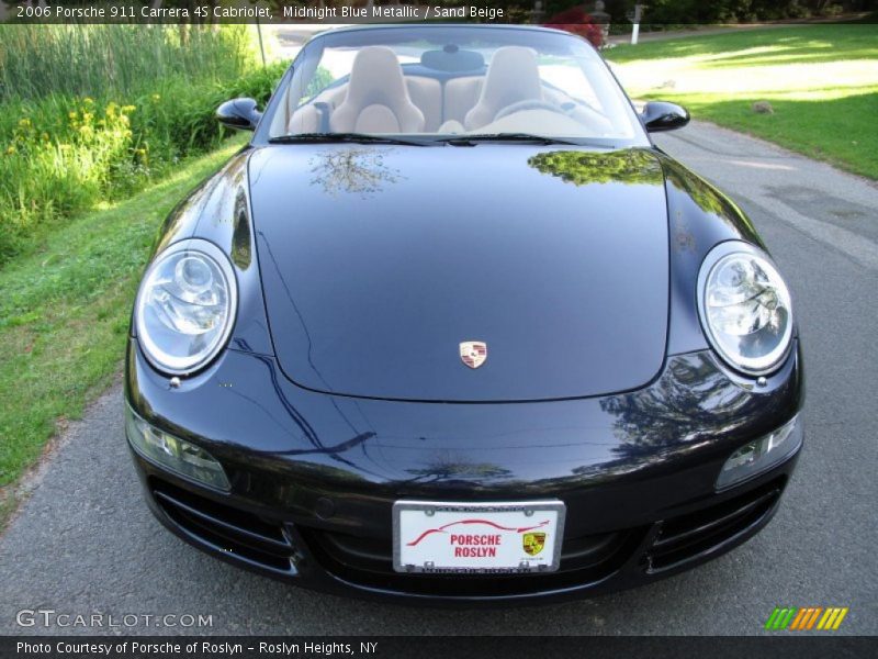 Midnight Blue Metallic / Sand Beige 2006 Porsche 911 Carrera 4S Cabriolet