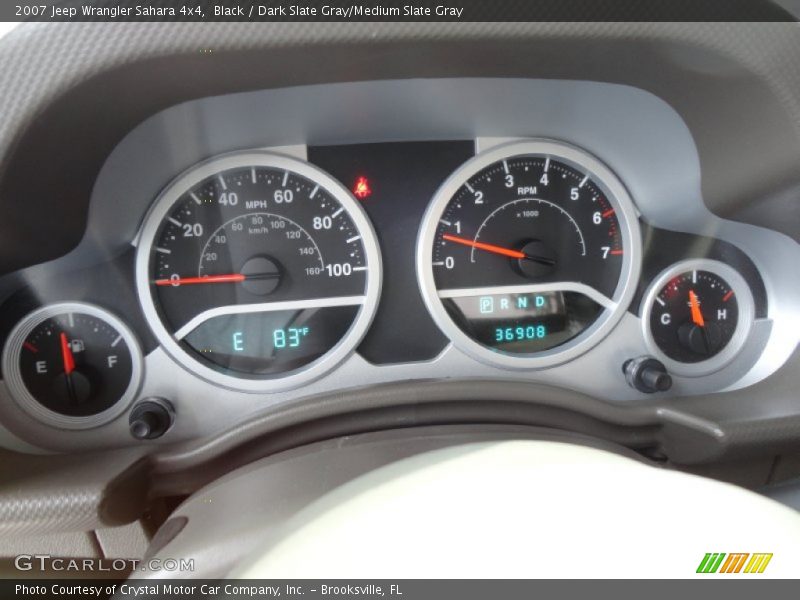 Black / Dark Slate Gray/Medium Slate Gray 2007 Jeep Wrangler Sahara 4x4