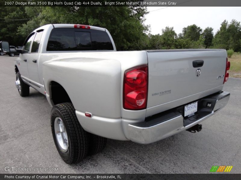 Bright Silver Metallic / Medium Slate Gray 2007 Dodge Ram 3500 Big Horn Quad Cab 4x4 Dually