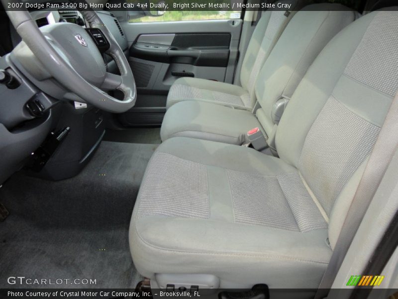 Bright Silver Metallic / Medium Slate Gray 2007 Dodge Ram 3500 Big Horn Quad Cab 4x4 Dually