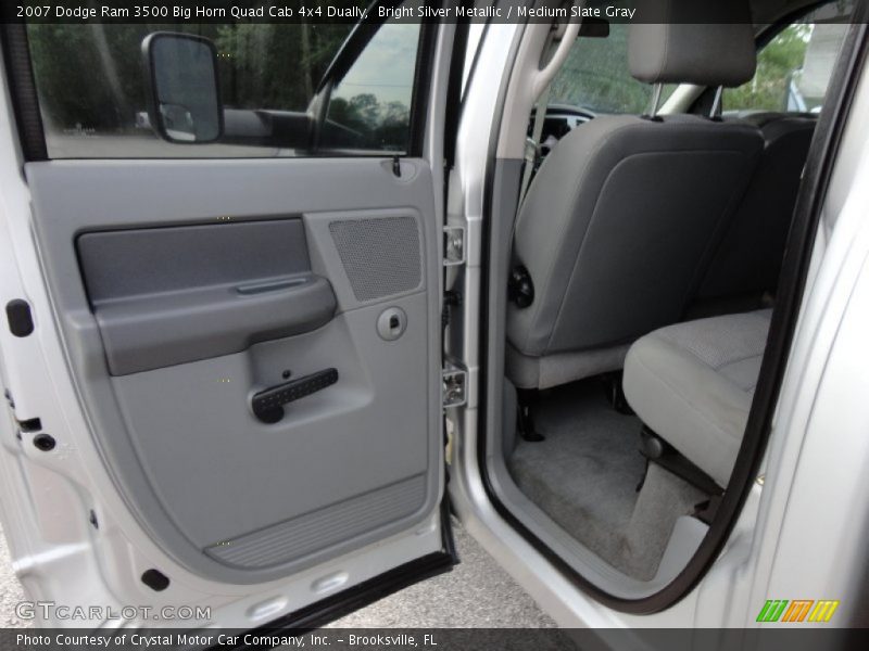 Bright Silver Metallic / Medium Slate Gray 2007 Dodge Ram 3500 Big Horn Quad Cab 4x4 Dually