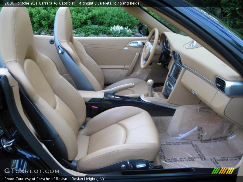 Midnight Blue Metallic / Sand Beige 2006 Porsche 911 Carrera 4S Cabriolet