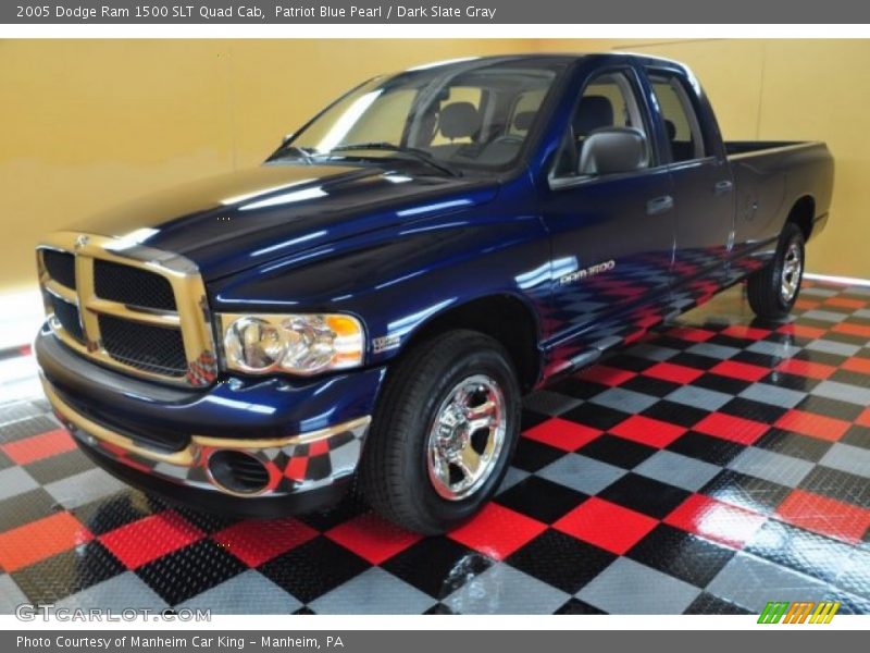 Patriot Blue Pearl / Dark Slate Gray 2005 Dodge Ram 1500 SLT Quad Cab