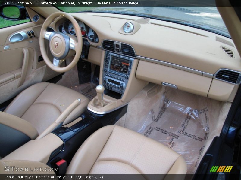 Midnight Blue Metallic / Sand Beige 2006 Porsche 911 Carrera 4S Cabriolet