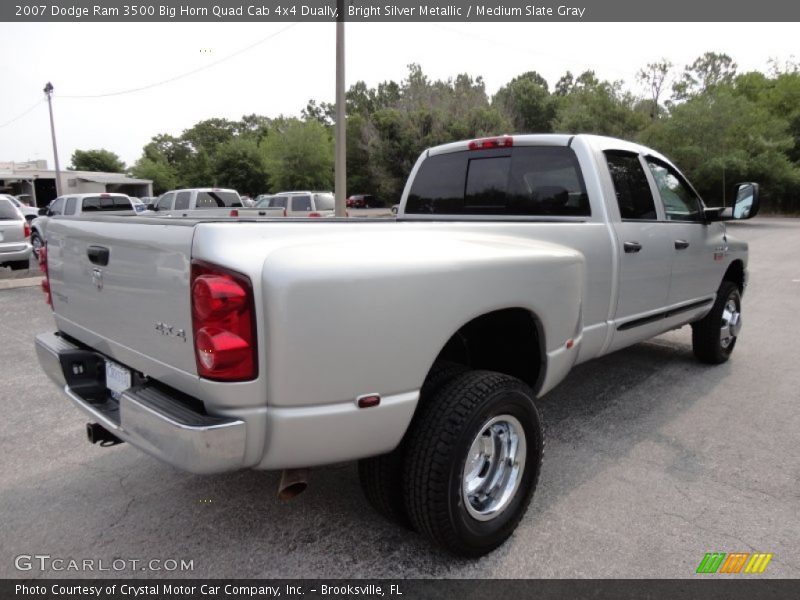Bright Silver Metallic / Medium Slate Gray 2007 Dodge Ram 3500 Big Horn Quad Cab 4x4 Dually