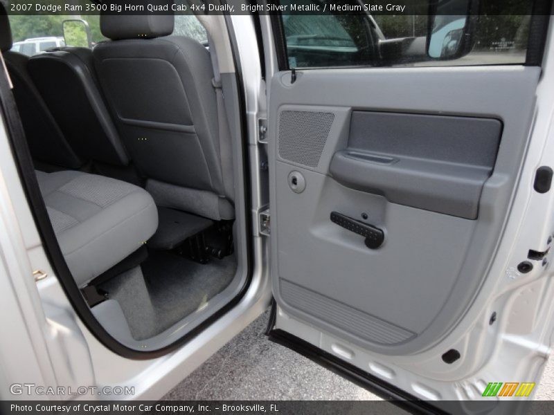 Bright Silver Metallic / Medium Slate Gray 2007 Dodge Ram 3500 Big Horn Quad Cab 4x4 Dually