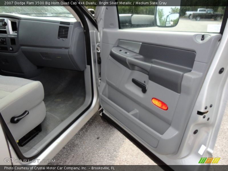 Bright Silver Metallic / Medium Slate Gray 2007 Dodge Ram 3500 Big Horn Quad Cab 4x4 Dually
