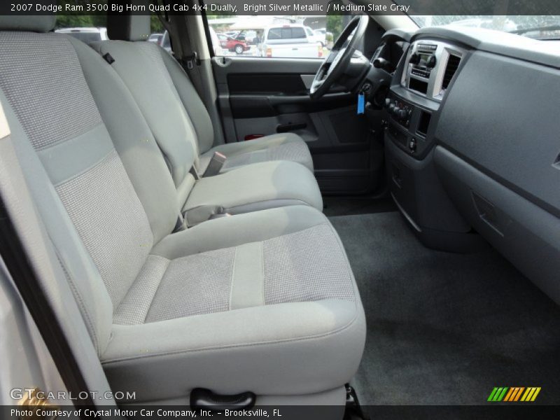 Bright Silver Metallic / Medium Slate Gray 2007 Dodge Ram 3500 Big Horn Quad Cab 4x4 Dually
