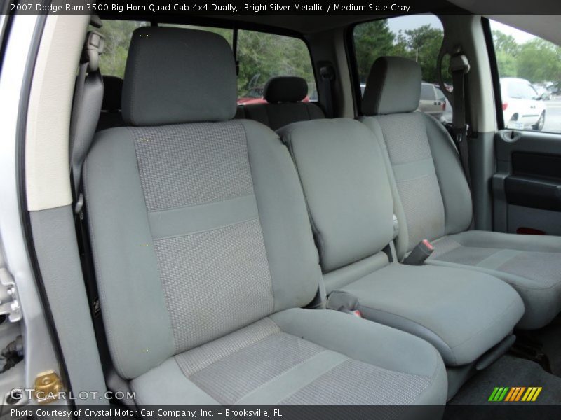 Bright Silver Metallic / Medium Slate Gray 2007 Dodge Ram 3500 Big Horn Quad Cab 4x4 Dually