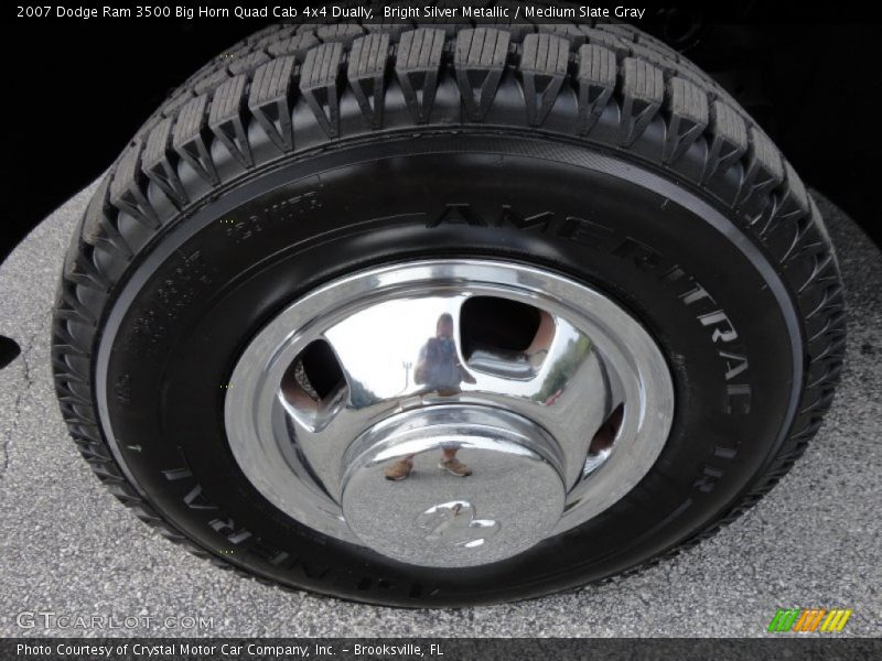 Bright Silver Metallic / Medium Slate Gray 2007 Dodge Ram 3500 Big Horn Quad Cab 4x4 Dually