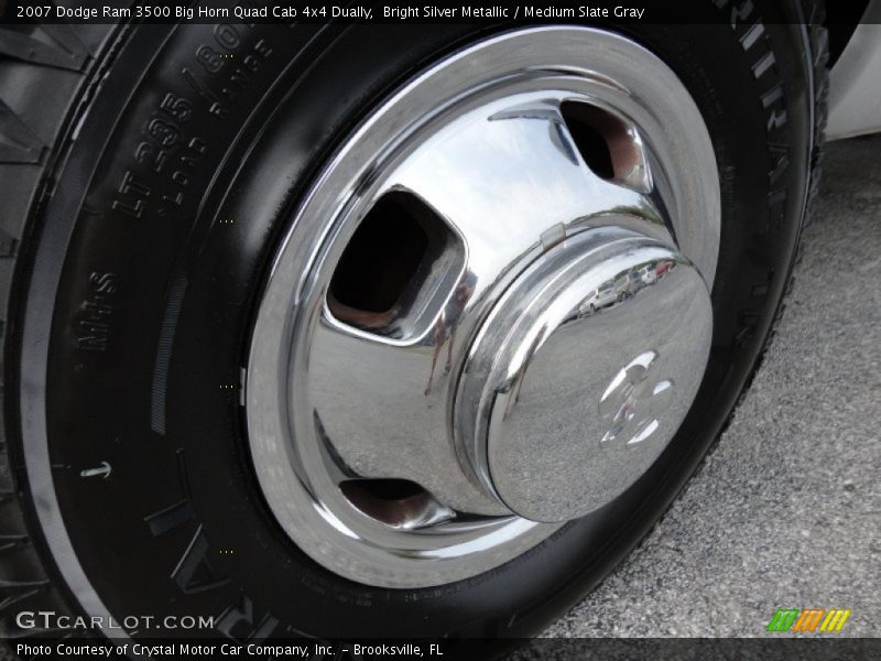 Bright Silver Metallic / Medium Slate Gray 2007 Dodge Ram 3500 Big Horn Quad Cab 4x4 Dually