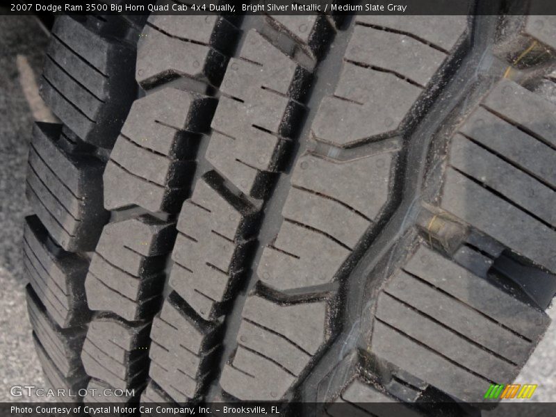 Bright Silver Metallic / Medium Slate Gray 2007 Dodge Ram 3500 Big Horn Quad Cab 4x4 Dually