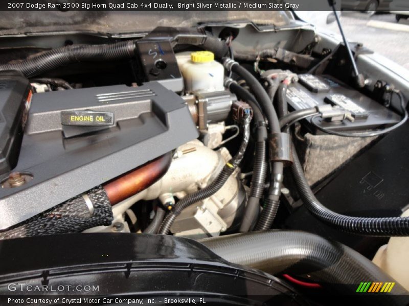 Bright Silver Metallic / Medium Slate Gray 2007 Dodge Ram 3500 Big Horn Quad Cab 4x4 Dually