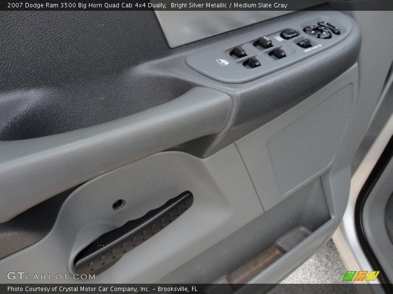 Bright Silver Metallic / Medium Slate Gray 2007 Dodge Ram 3500 Big Horn Quad Cab 4x4 Dually