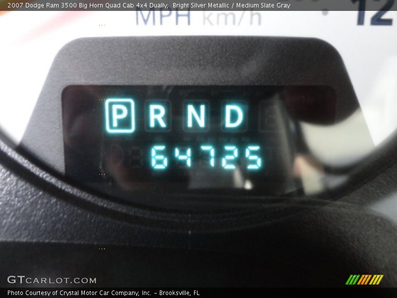 Bright Silver Metallic / Medium Slate Gray 2007 Dodge Ram 3500 Big Horn Quad Cab 4x4 Dually