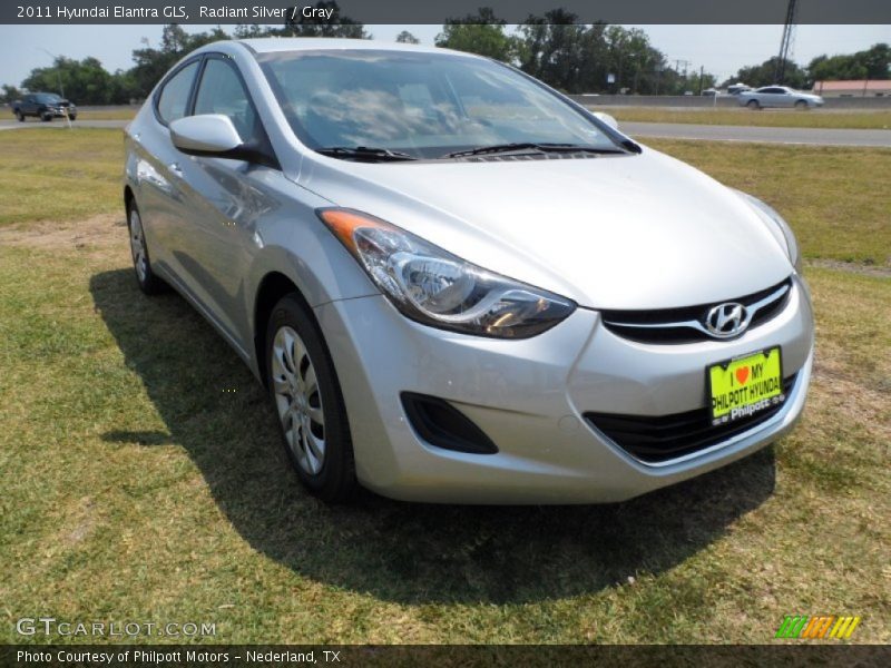 Radiant Silver / Gray 2011 Hyundai Elantra GLS