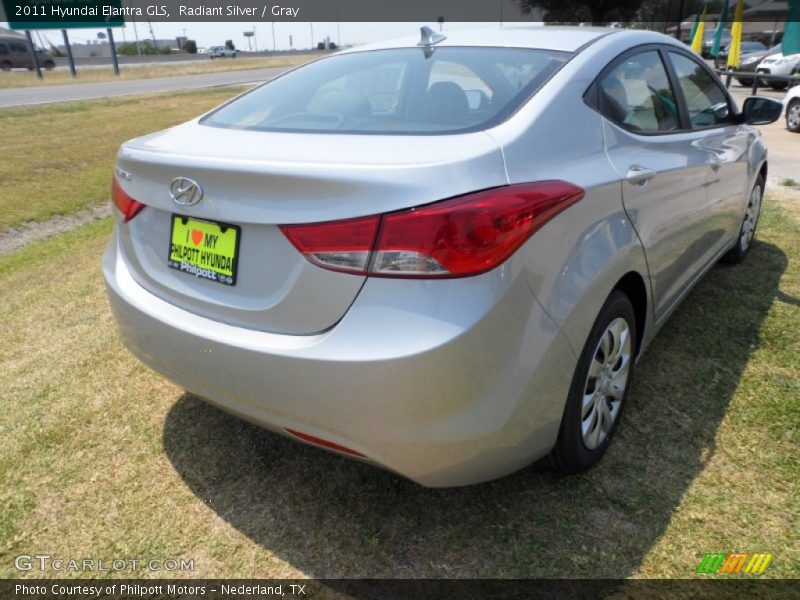 Radiant Silver / Gray 2011 Hyundai Elantra GLS