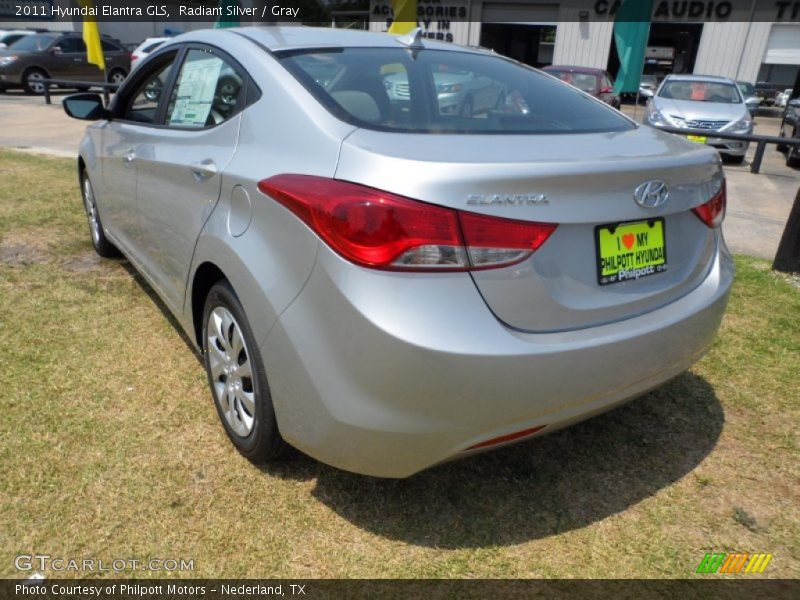 Radiant Silver / Gray 2011 Hyundai Elantra GLS