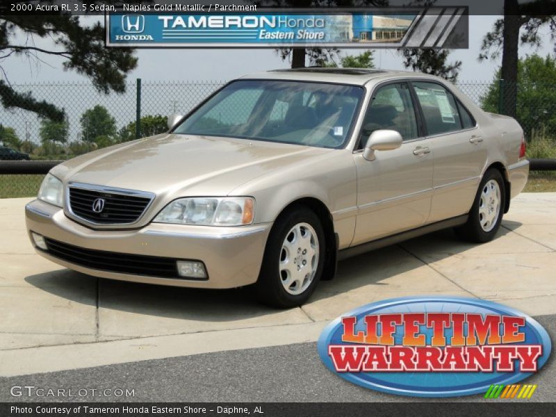 Naples Gold Metallic / Parchment 2000 Acura RL 3.5 Sedan
