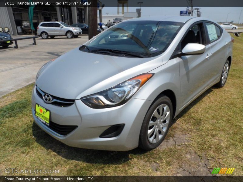 Radiant Silver / Gray 2011 Hyundai Elantra GLS