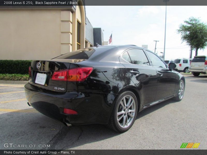Black Sapphire Pearl / Black 2008 Lexus IS 250