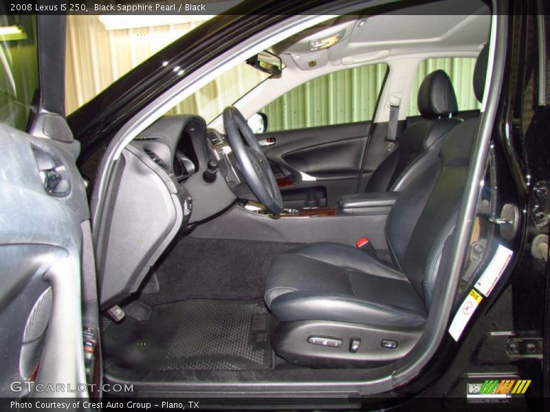 Black Sapphire Pearl / Black 2008 Lexus IS 250