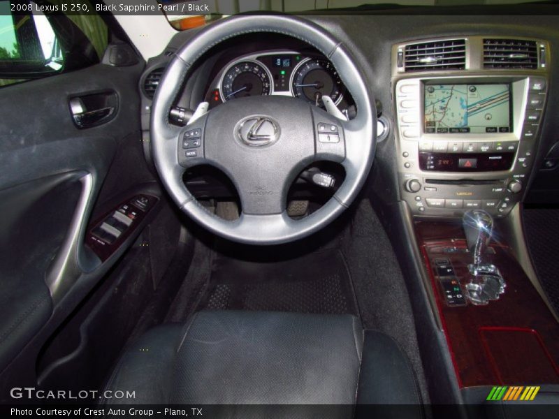 Black Sapphire Pearl / Black 2008 Lexus IS 250