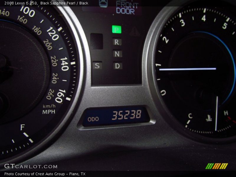 Black Sapphire Pearl / Black 2008 Lexus IS 250
