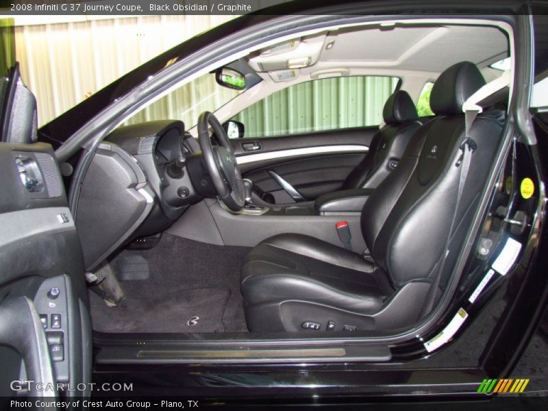  2008 G 37 Journey Coupe Graphite Interior