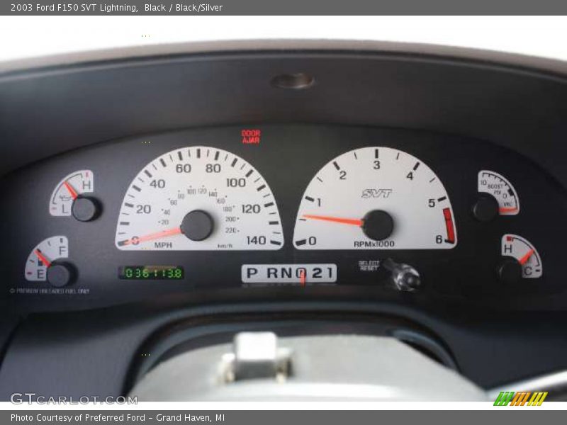  2003 F150 SVT Lightning SVT Lightning Gauges